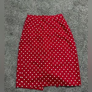 Red Polka Dot Skirt